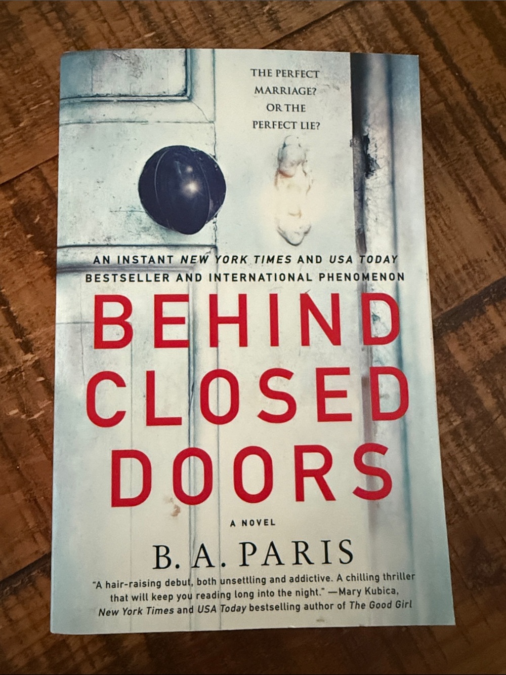 Behind Closed Doors by - Red & White Paperback Novel